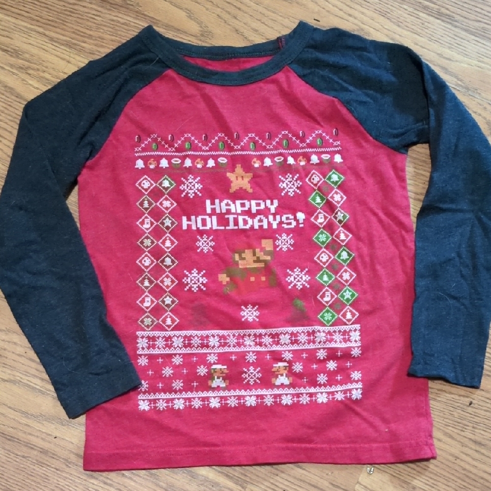 Kids Holiday Graphic Long Sleeve Shirt